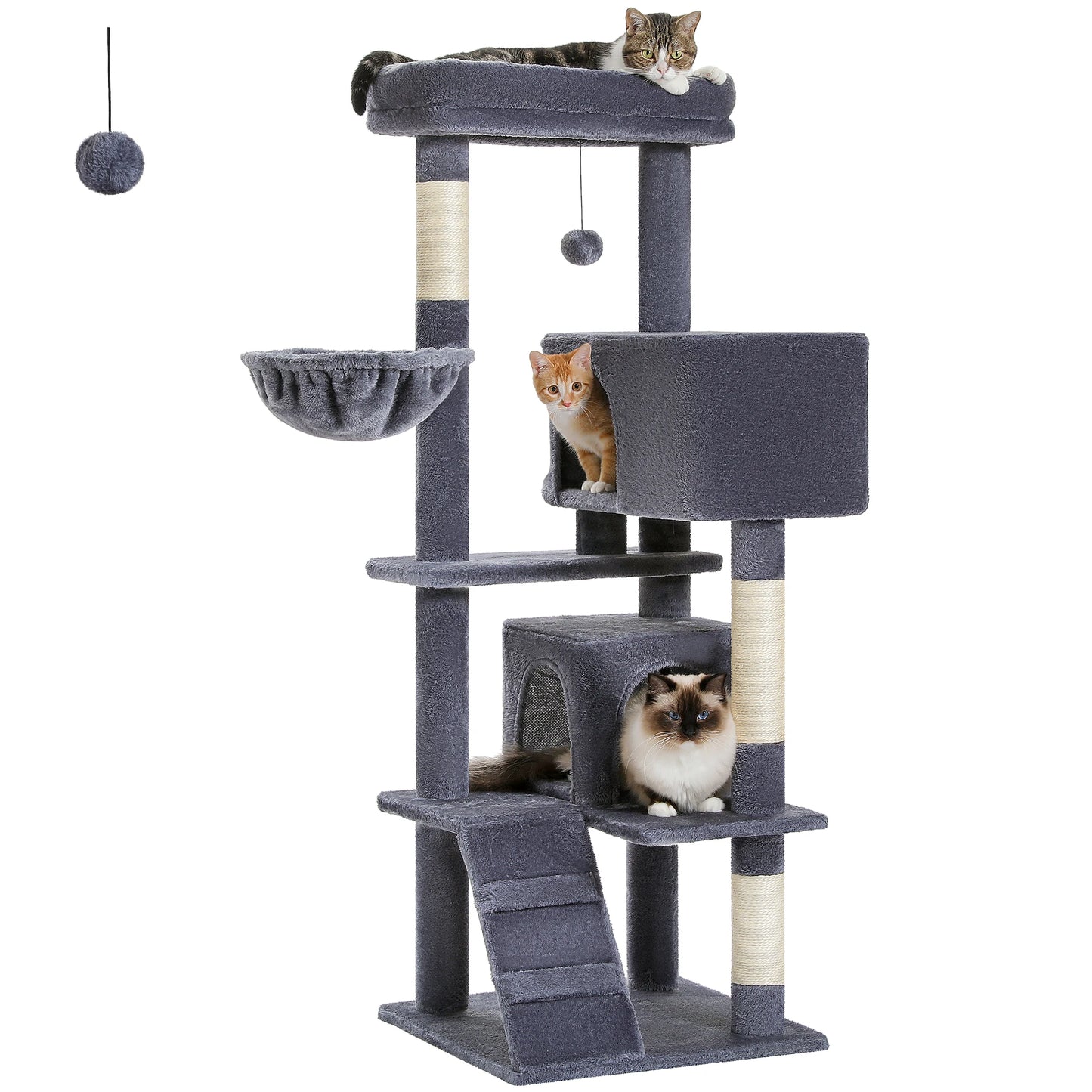 PETEPELACN Luxury Multi Level Cat Tree Tower With Cat Condo