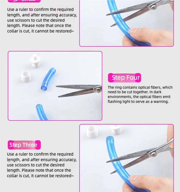 CN Guangdong LED Dog Collar USB Rechargeable 3-Mode Safety Light