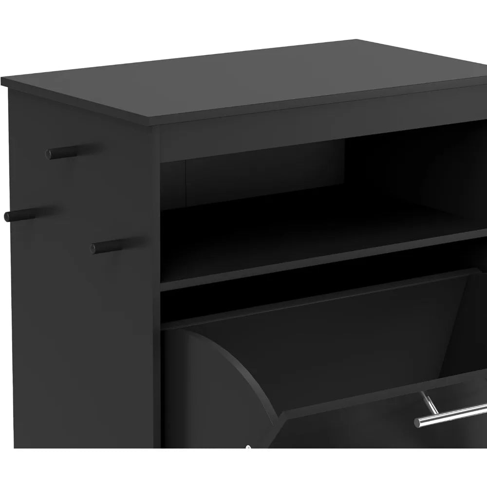 Elevated Dog Feeder With Storage Cabinet And Pull Out Drawer