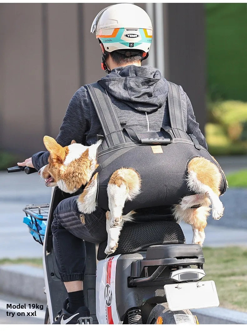SHANGHUACN Dog Backpack Multi Functional Horizontal Sling Harness