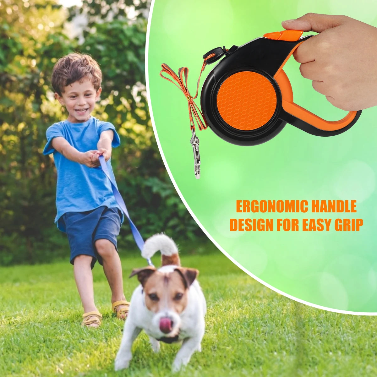 Willstar Retractable Dog Leash Heavy Duty Reflective Tape Non-Slip Handle
