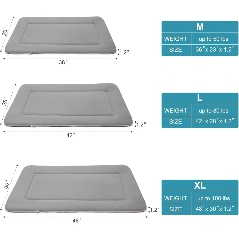 DAFIFY Dog Bed Crate Mat Non Slip Washable Pet Bedding