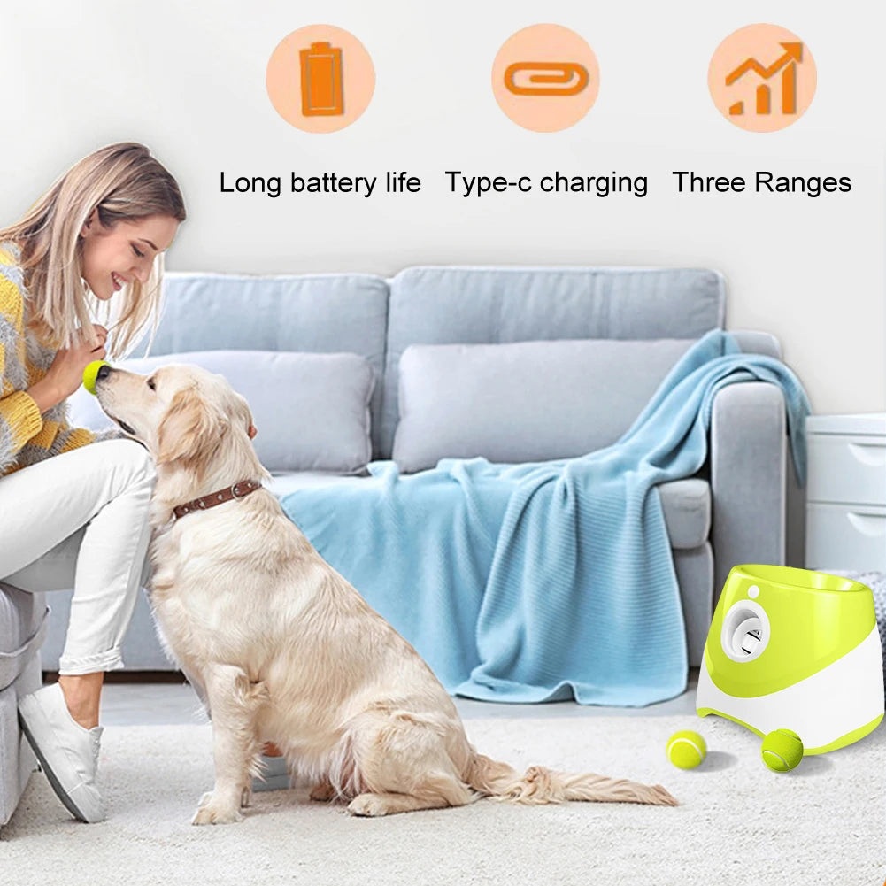 Automatic Dog Ball Thrower For Indoor Outdoor Play