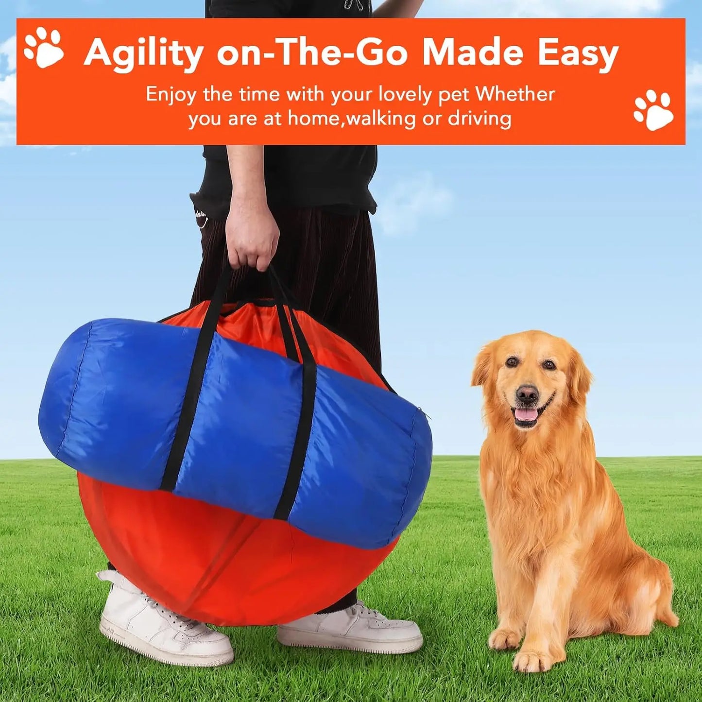 HiMIS Dog Agility Set 87 Piece Obstacle Course Kit