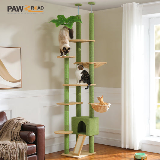 PETEPELACN Cactus Cat Tree Floor To Ceiling Adjustable Tower