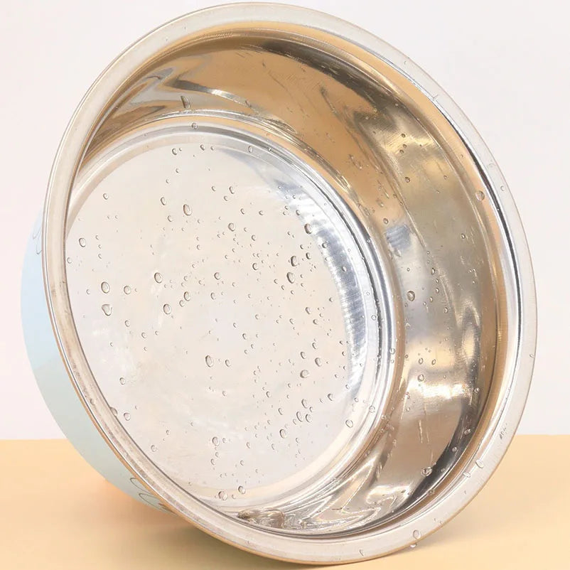 High-concerned Stainless Steel Footprint Dog Bowl Anti-Tip