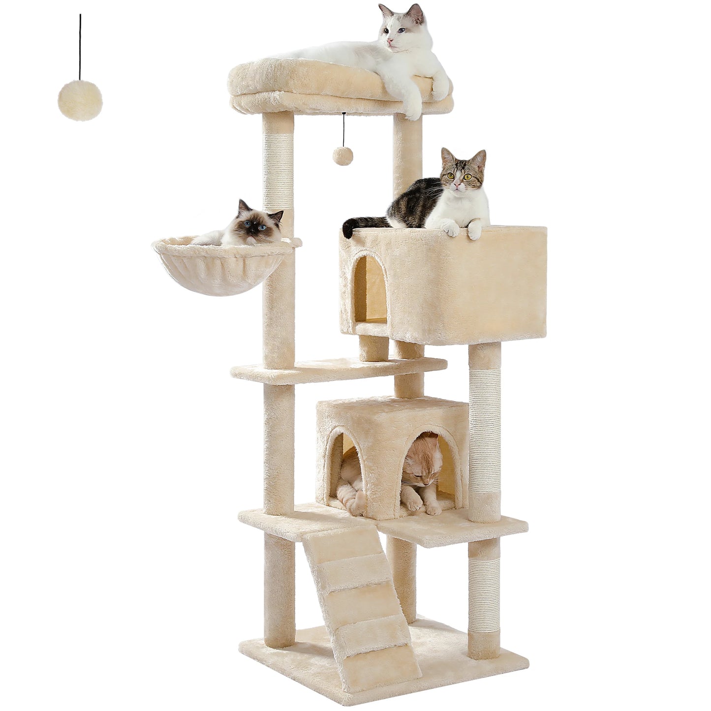PETEPELACN Luxury Multi Level Cat Tree Tower With Cat Condo