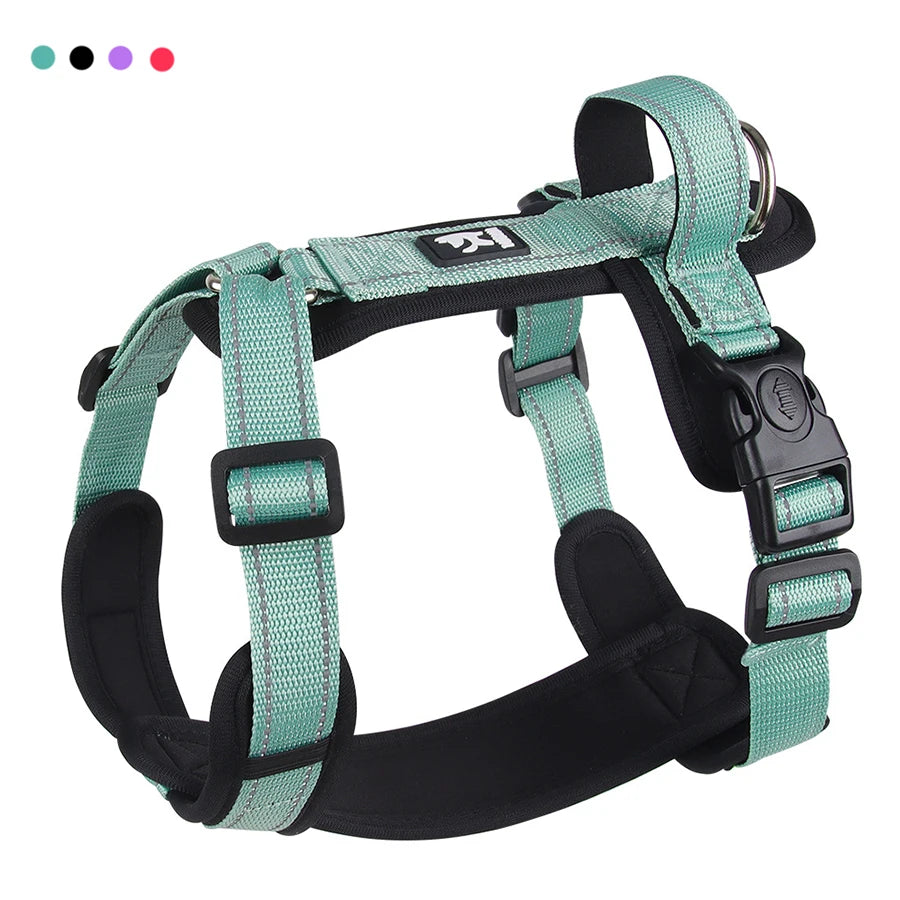 CN Zhejiang Reflective Dog Harness With Handle Adjustable Vest