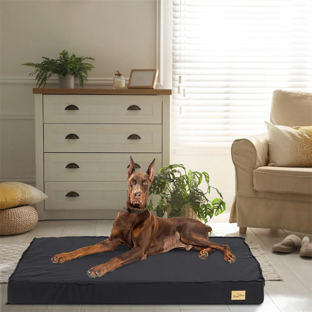 BORWARTCN Orthopaedic Dog Bed Waterproof Cushion Mattress 2 In 1