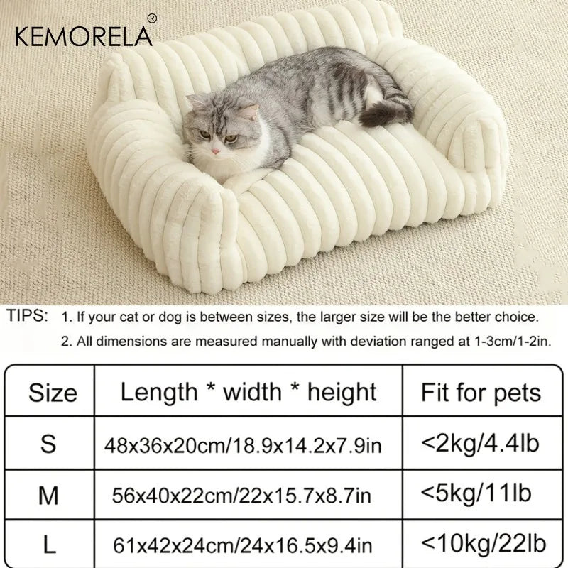 KEMORELA Cat Sofa Bed Breathable All Seasons For Small Cats