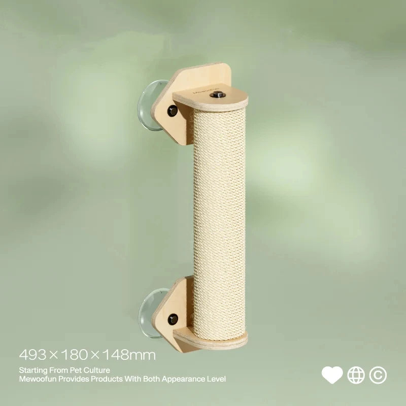 MEWOOFUNCN Cat Window Perch With Climbing Steps And Scratching Post