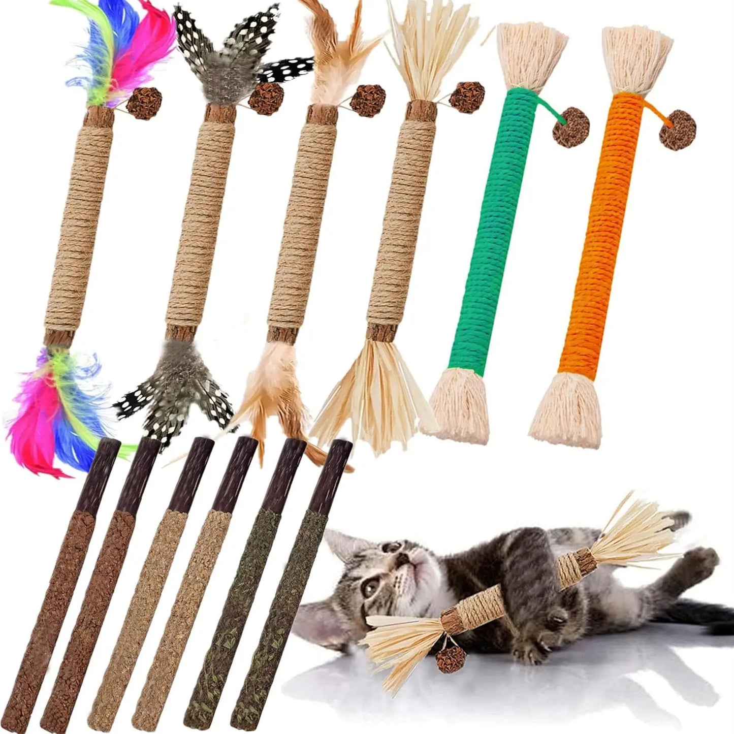 Zhejiang Silver Vine Catnip Toys 12 Pack Treats Kit