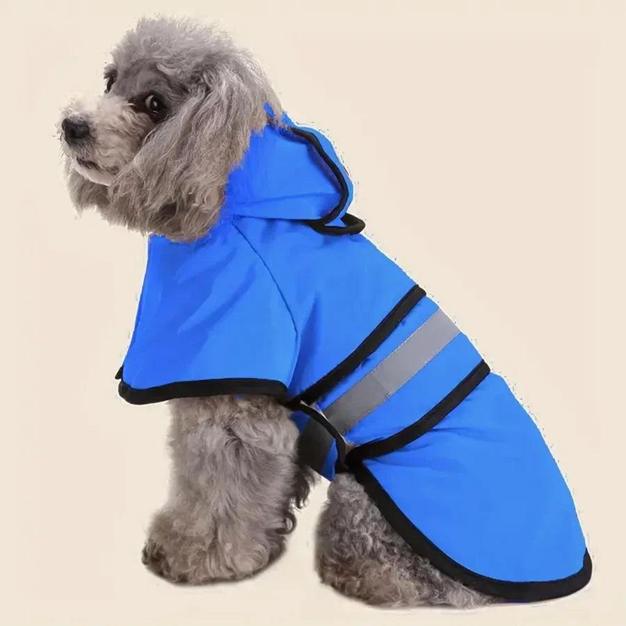 High-concerned Waterproof Windproof Dog Raincoat With Adjustable Fit