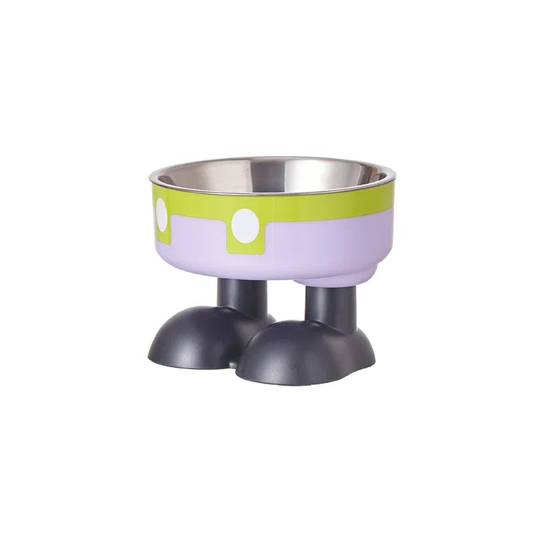 High Leg Neck Protecting Stainless Steel Pet Bowl For Dogs