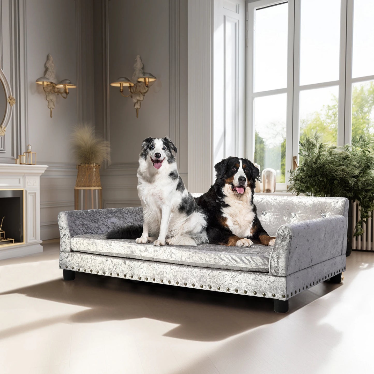 BORWARTCN Heavy Duty Pet Sofa Bed For Dogs And Cats