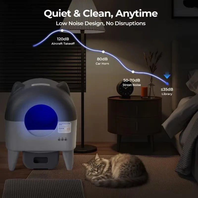 Lunapurr Self Cleaning Automatic Cat Litter Box With App Control