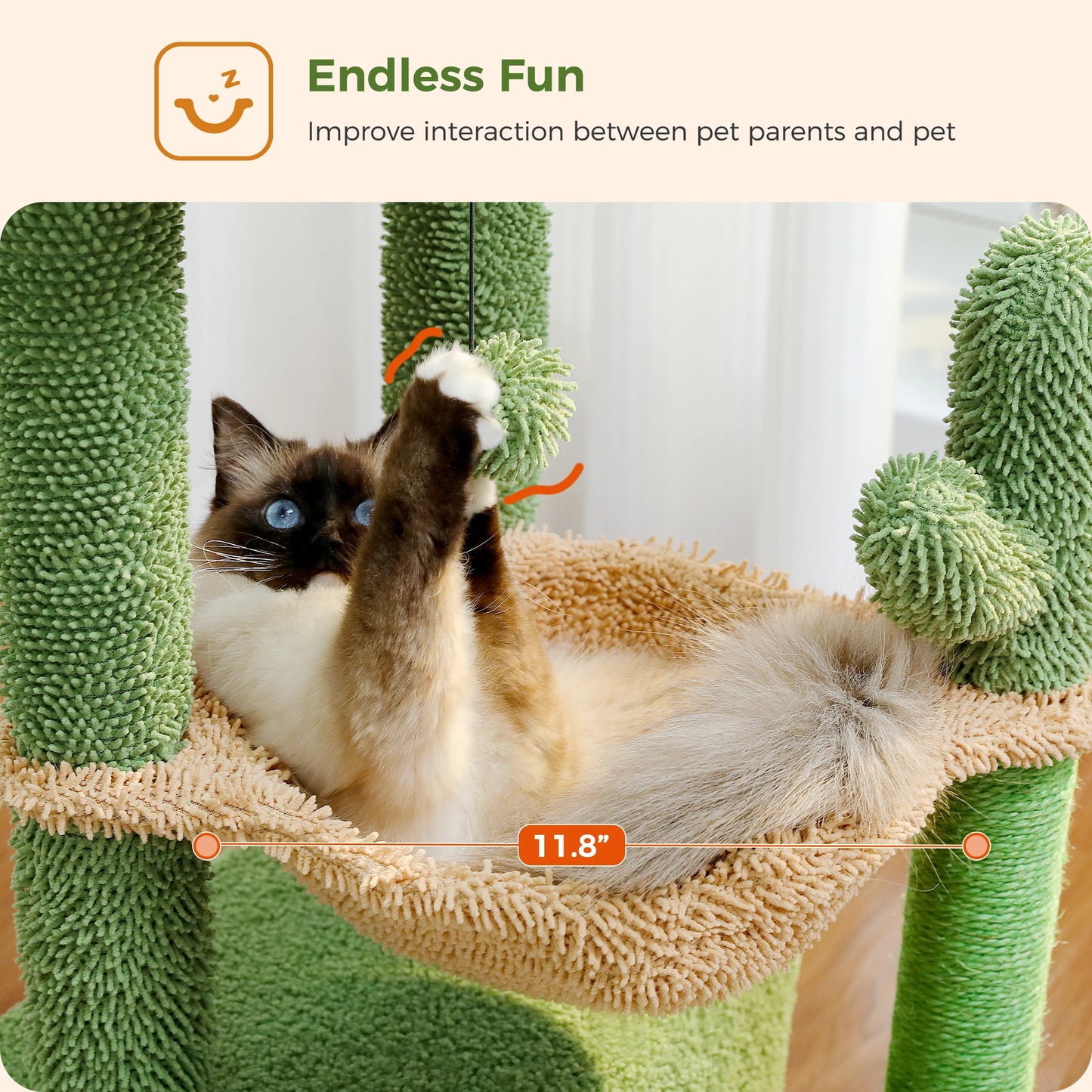 PAWZ Road 4 In 1 Cat Tree With CondoHideaway HammockNest