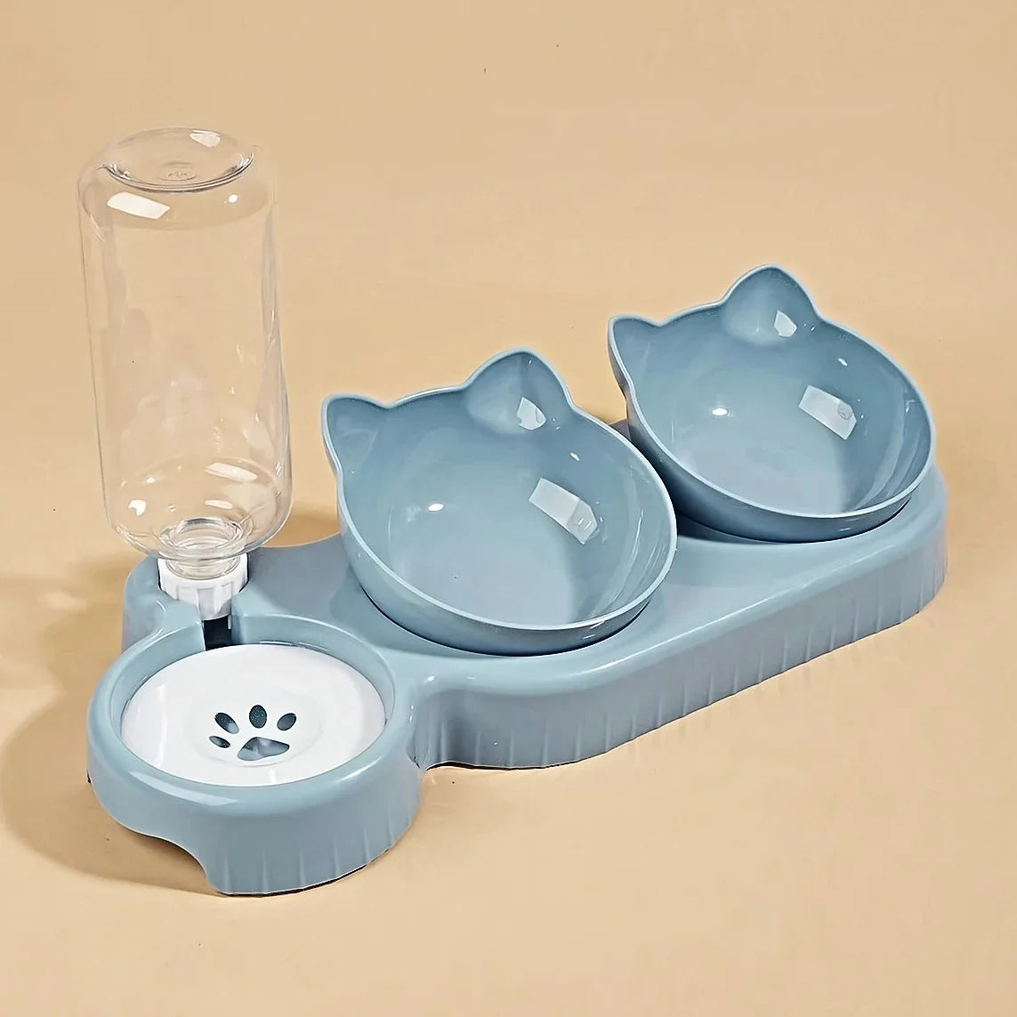 Cat Water Bowls With Gravity Water Dispenser For Neck Protection