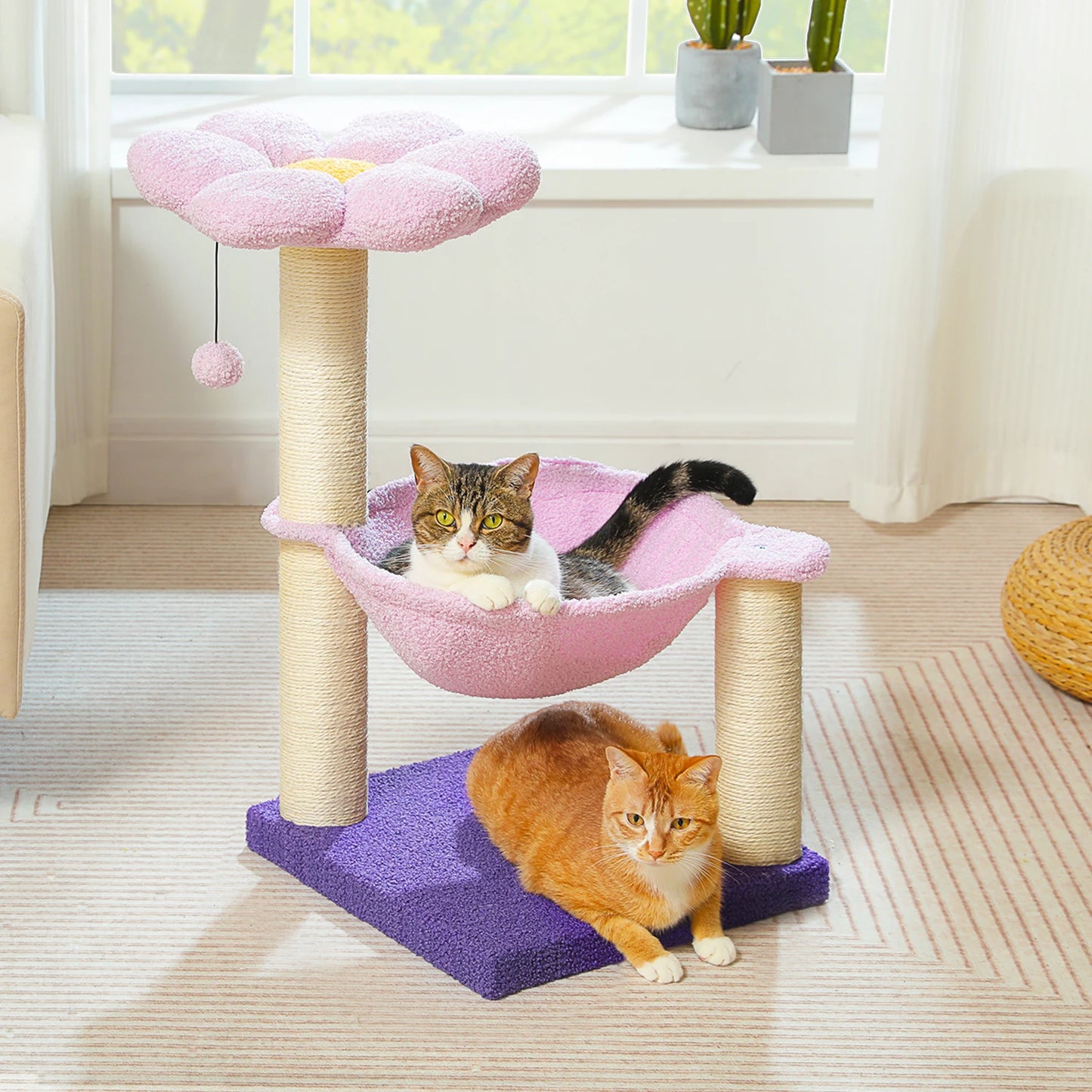 PAWZ Road Flower Cat Tree With Indoor Sisal Scratching Post