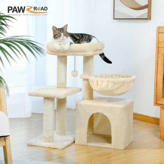PAWZ Road Cat Tree Tower for Indoor Cats Scratching Posts