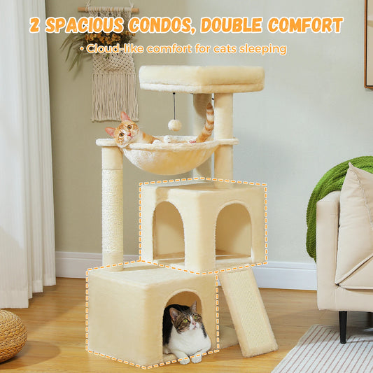 PAWZ Road Cat Tree Multi Level Cat Tower With Condos