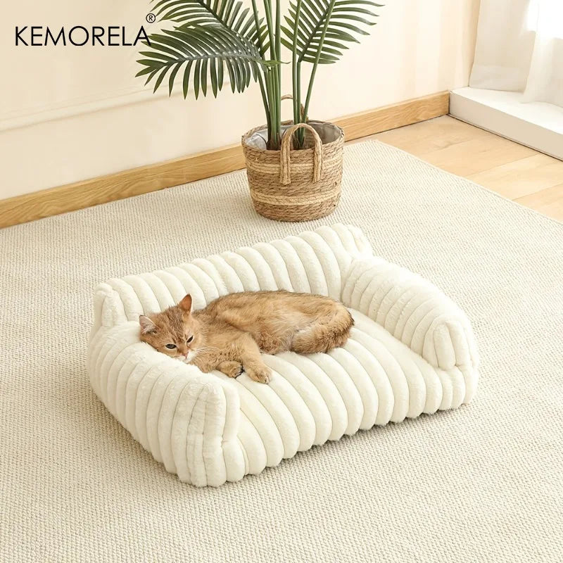 KEMORELA Cat Sofa Bed Breathable All Seasons For Small Cats