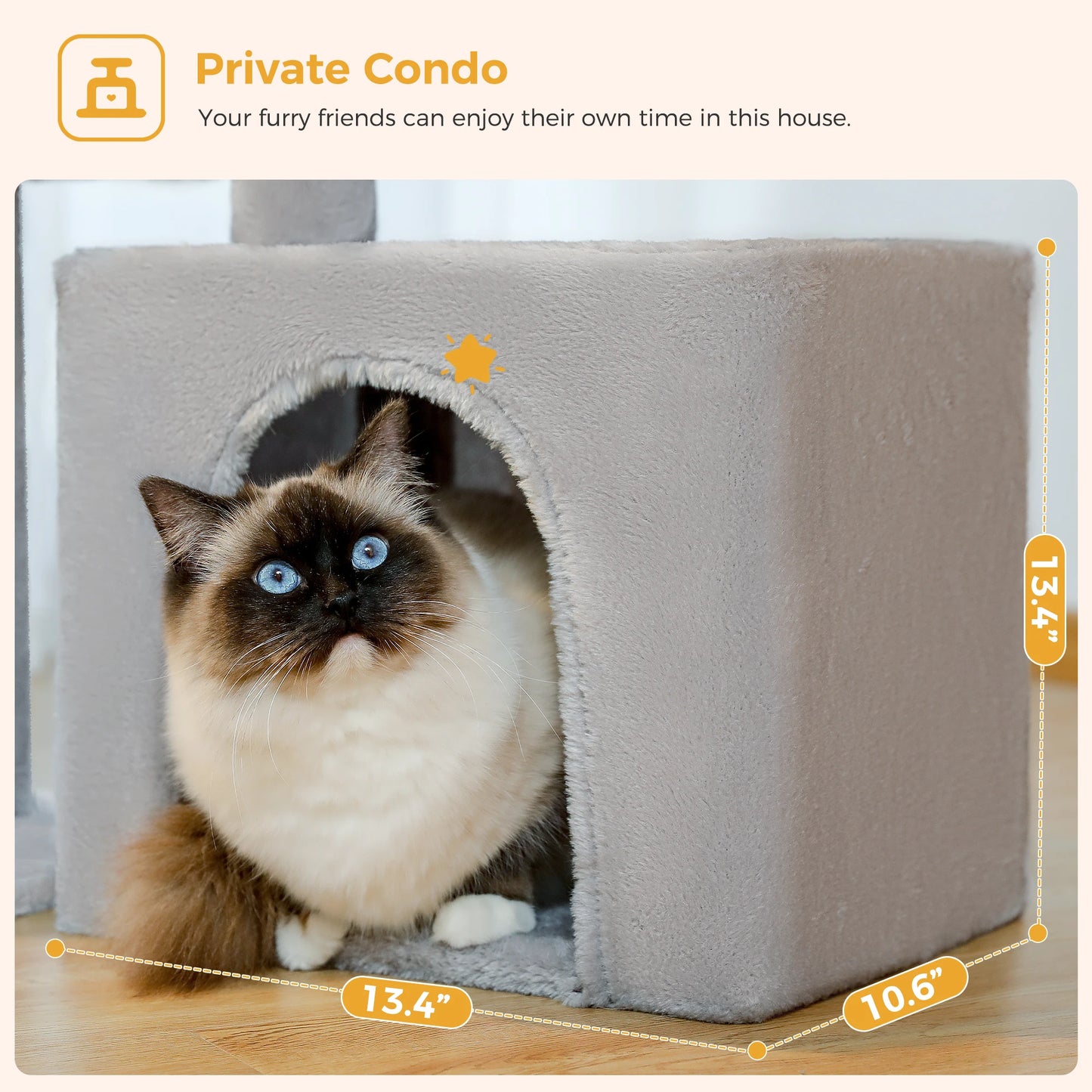 PAWZ Road Cat Tree Tower for Indoor Cats Scratching Posts