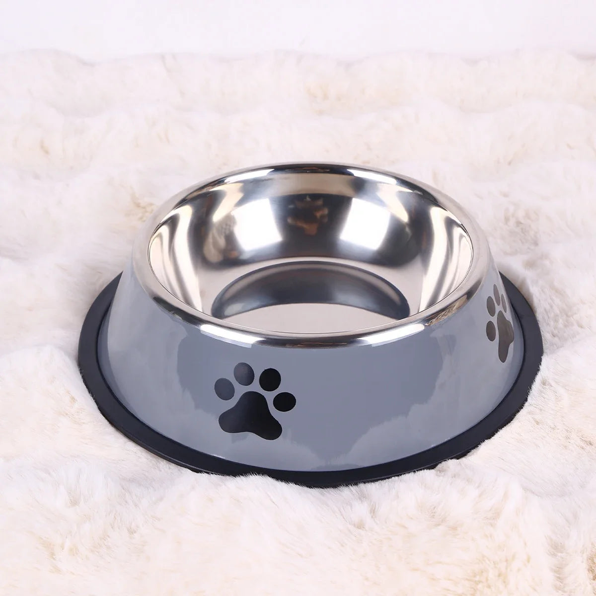 High Concerned Stainless Steel Pet Bowl Anti Fall Feeding Dish