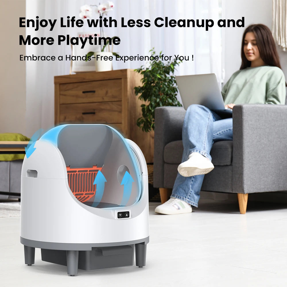 Cityflee Smart Self-Cleaning Cat Litter Box App Control