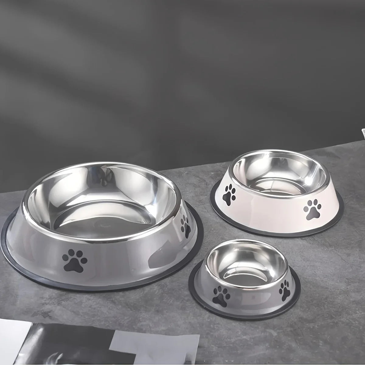 High Concerned Stainless Steel Pet Bowl Anti Fall Feeding Dish