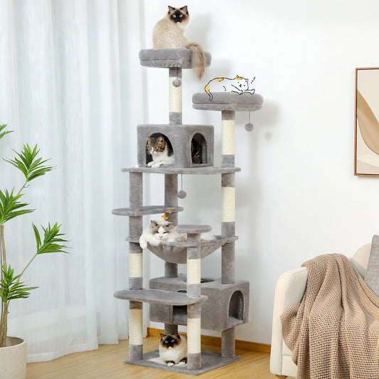 PAWZ Road Large Cat Tree Tower With Sisal Scratching Posts