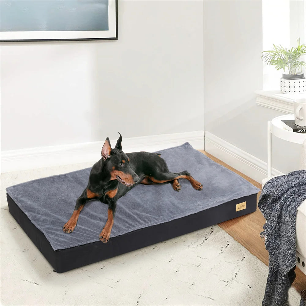 BORWARTCN Orthopaedic Dog Bed Waterproof Cushion Mattress 2 In 1