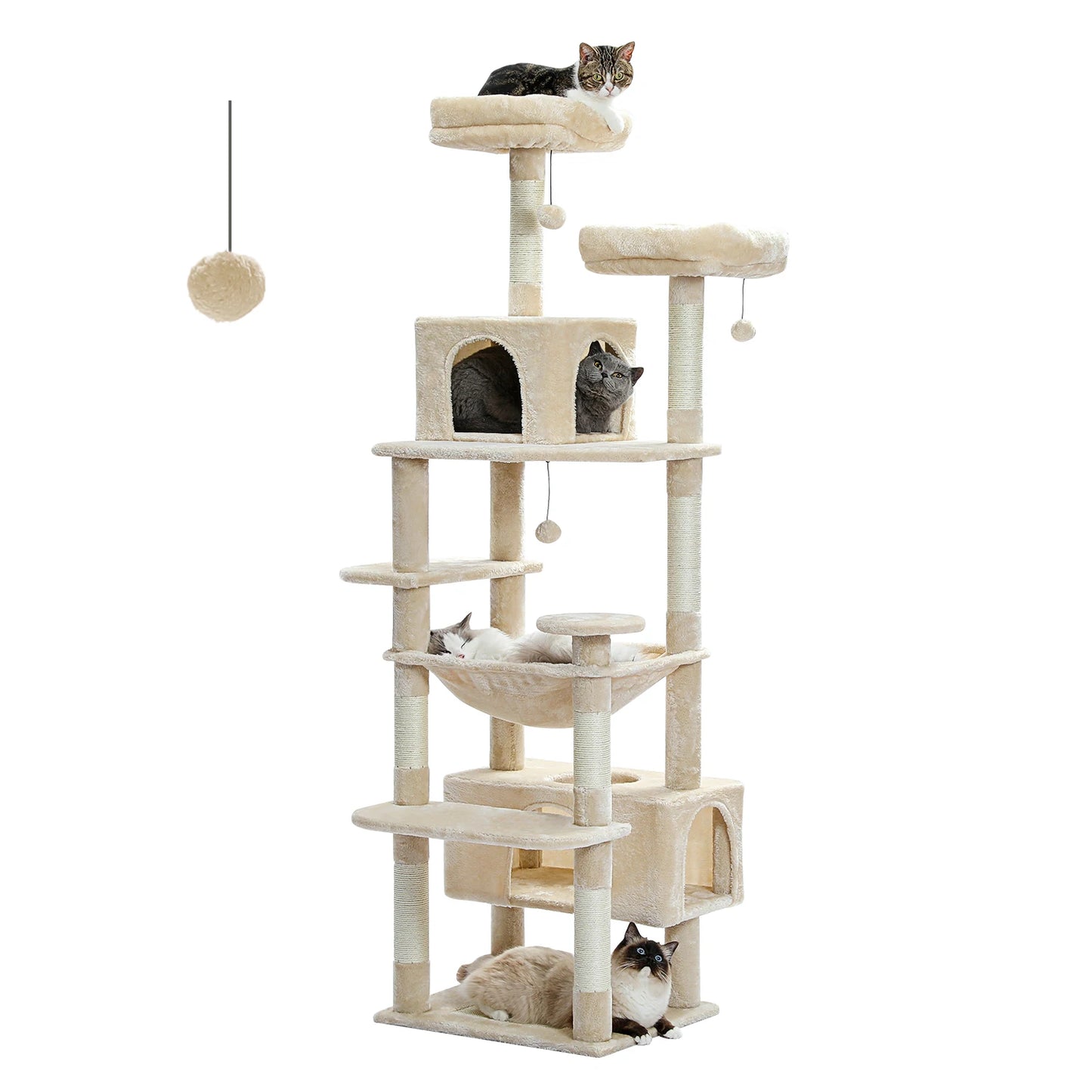 PAWZ Road Cat Tree Tower With Sisal Posts Indoor Use