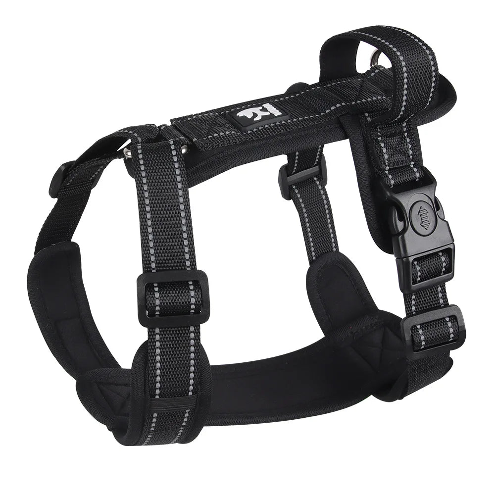 CN Zhejiang Reflective Dog Harness With Handle Adjustable Vest