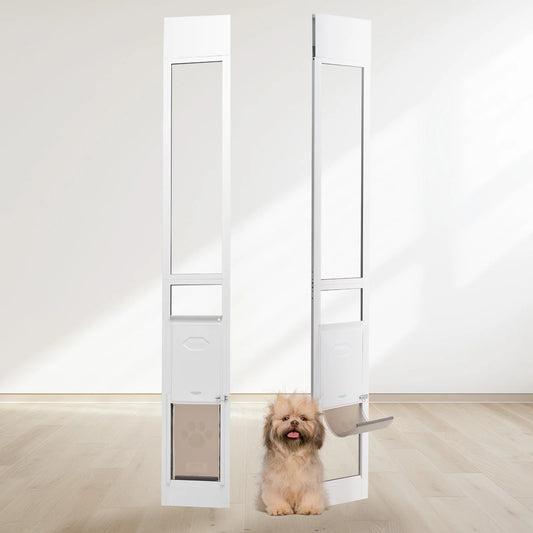 Dog Door Sliding Glass Pet Door With Adjustable Height
