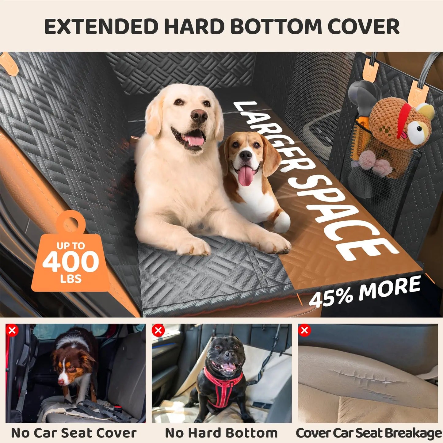 CN Zhejiang Dog Seat Cover Hammock for Cars and SUVs