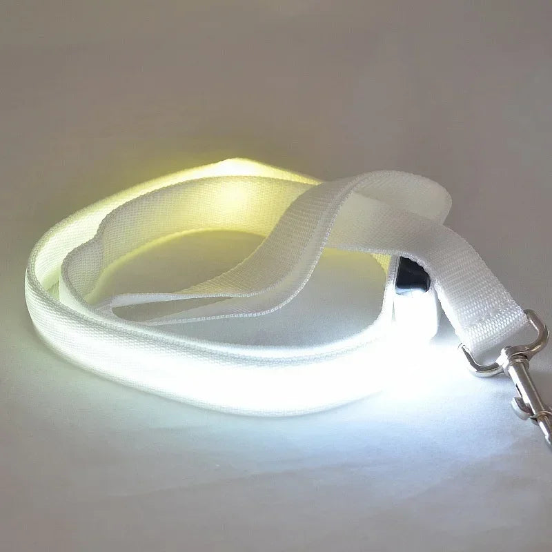 NONECN Luminescent LED Dog Leash Glowing Safety Rope Harness