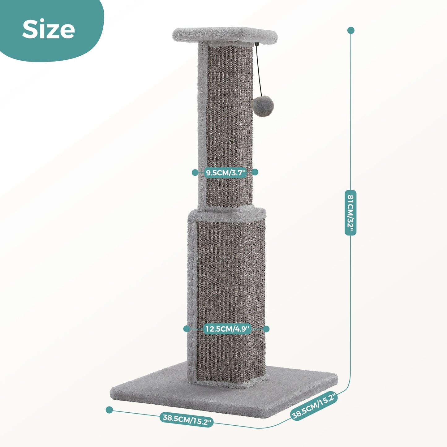 PAWZ Road Cat Scratching Post Indoor Toy For Cats Play