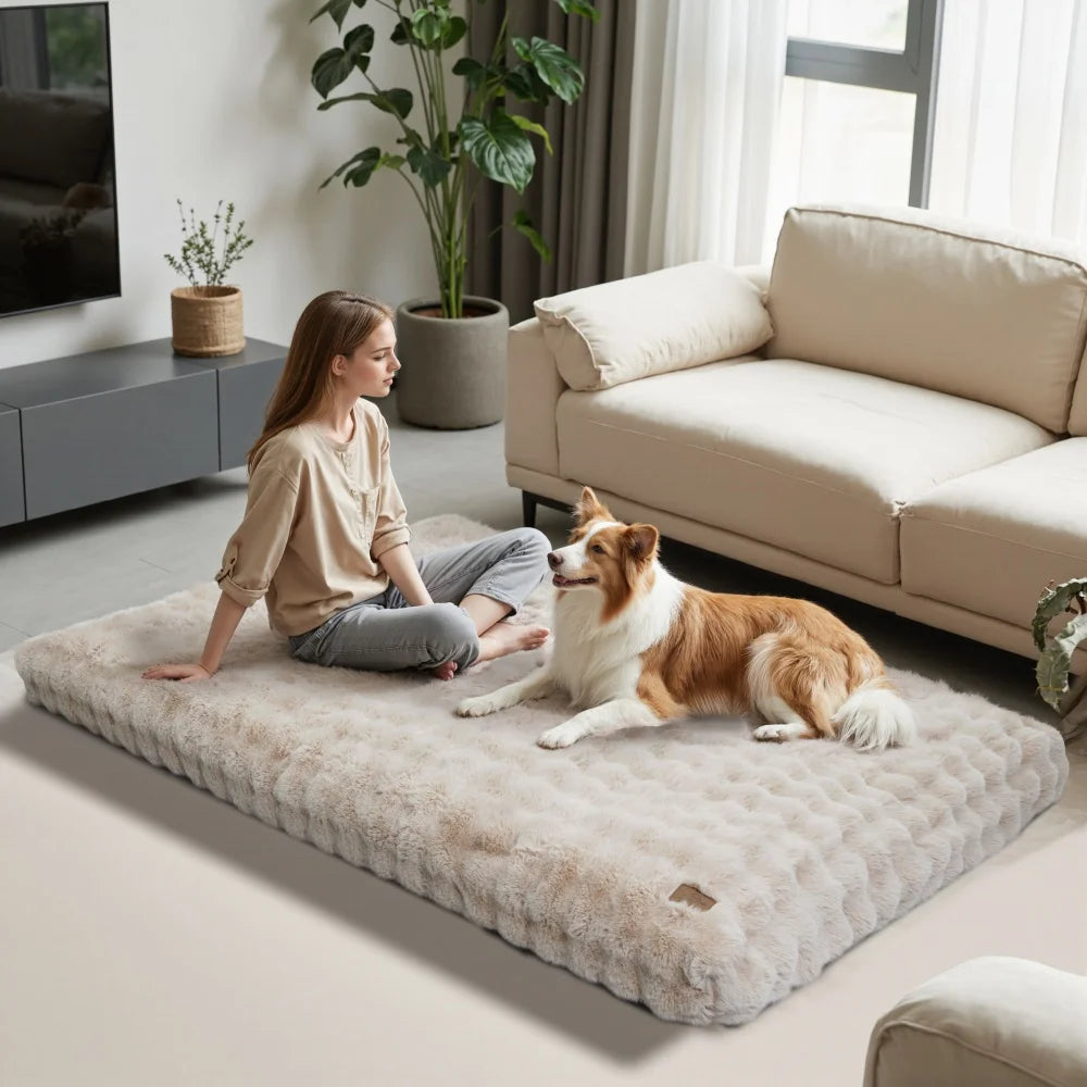 BORWART Cloud Like Comfort Dog Bed With Removable Cover Machine Washable