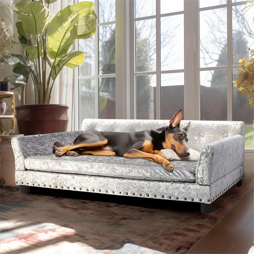 BORWARTCN Heavy Duty Pet Sofa Bed For Dogs And Cats