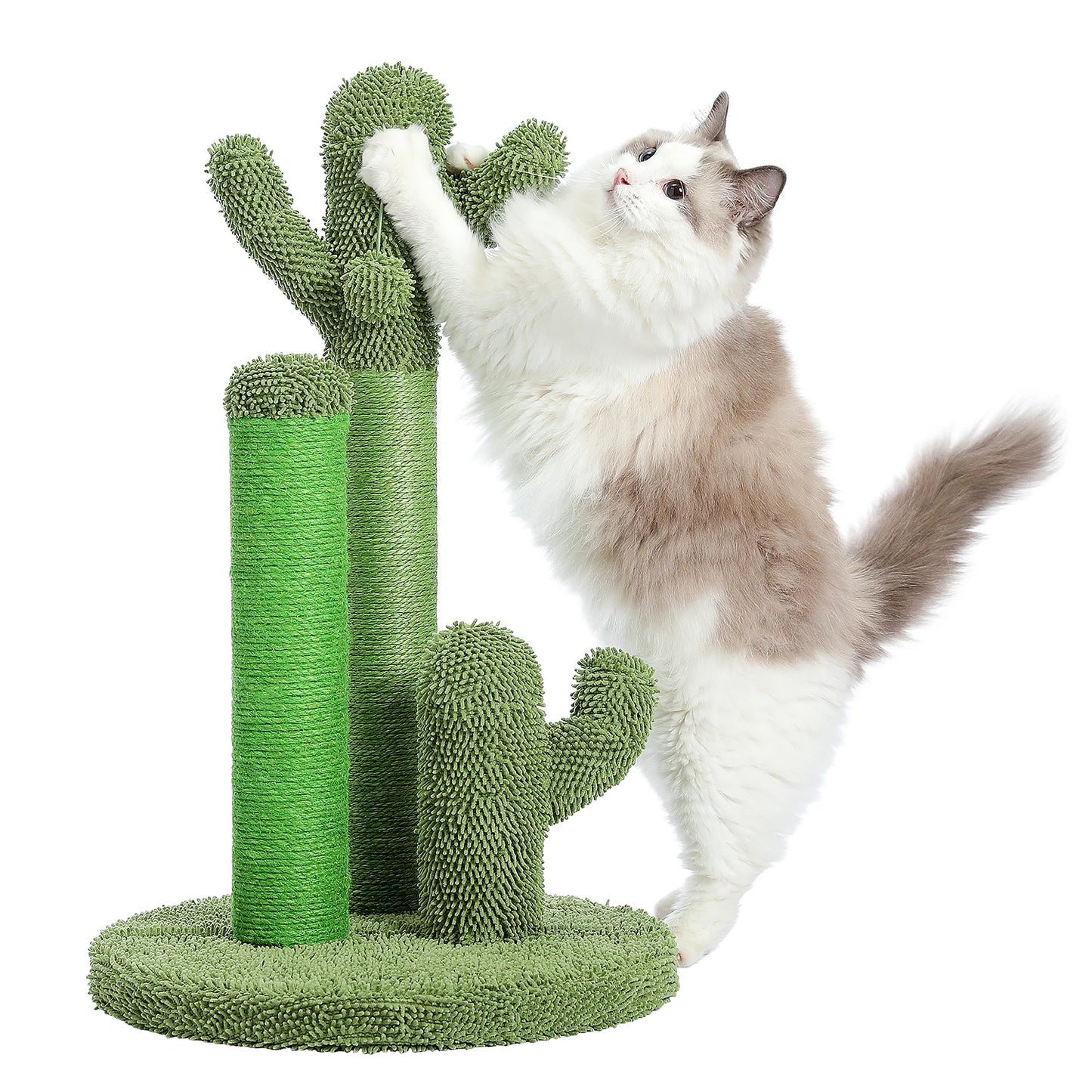 PAWZ Road Cactus Cat Scratcher Post With 3 Poles Ball