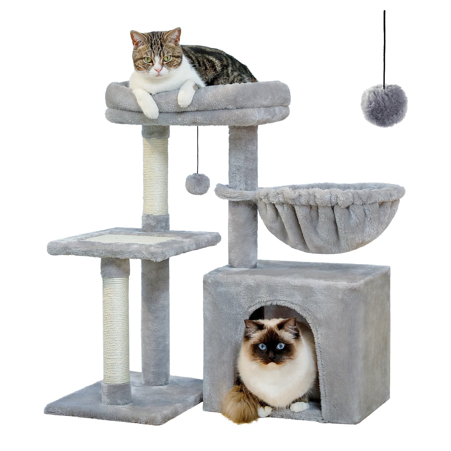 PAWZ Road Cat Tree Tower for Indoor Cats Duo Styles