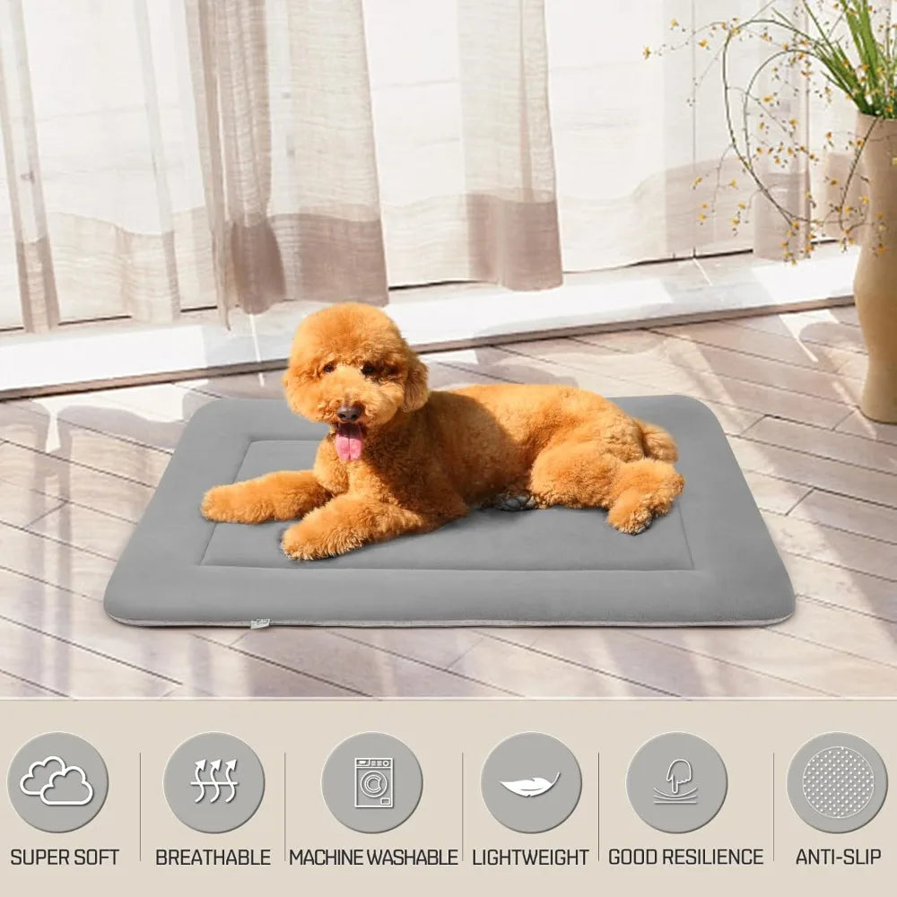 DAFIFY Dog Bed Crate Mat Non Slip Washable Pet Bedding