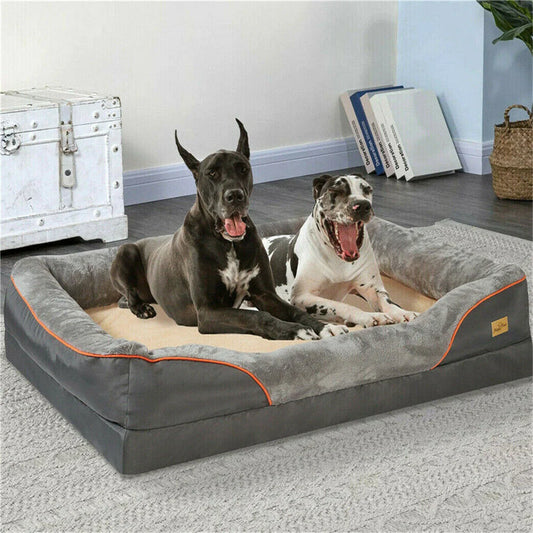 BORWARTCN Waterproof Orthopedic Memory Foam Dog Bed