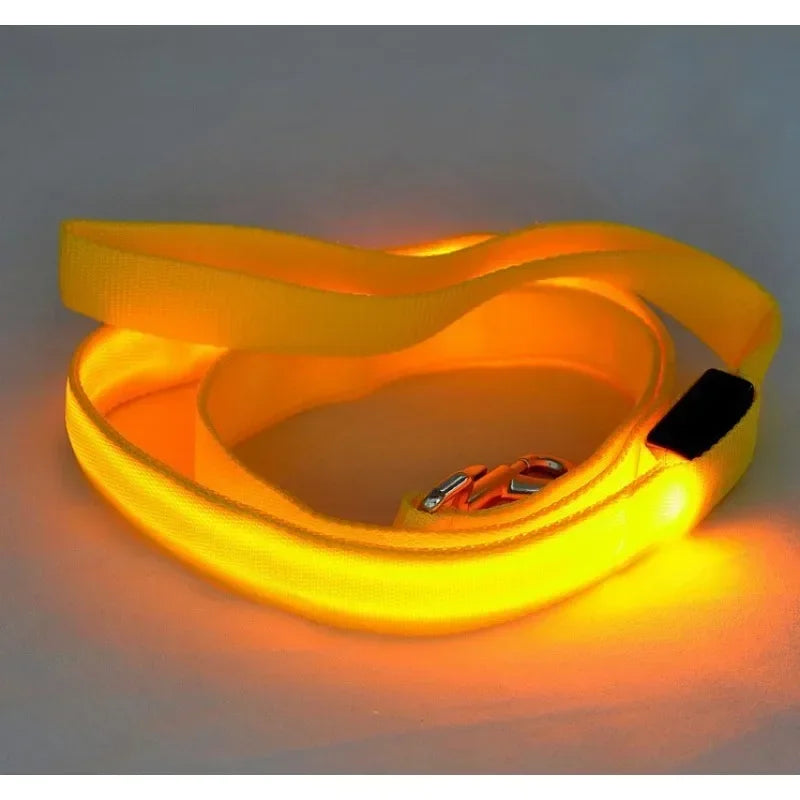 NONECN Luminescent LED Dog Leash Glowing Safety Rope Harness