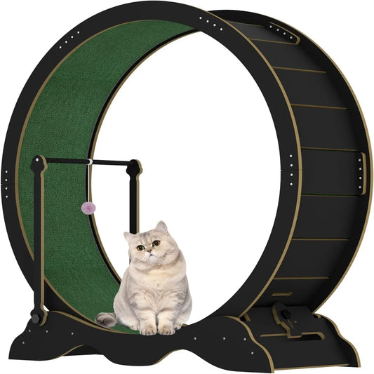 HiMISSCN Indoor Cat Exercise Wheel Quiet Spinner for Homes