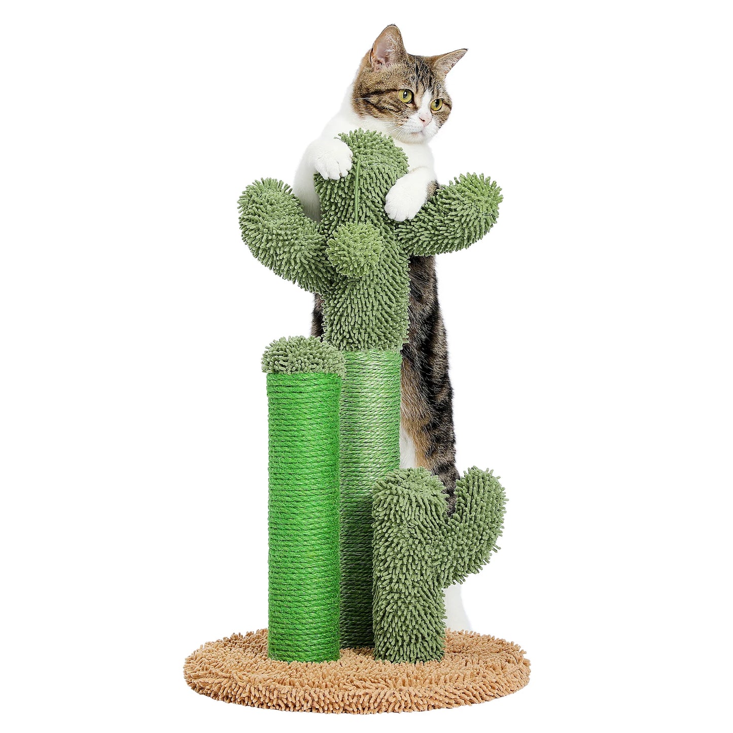 PAWZ Road Cactus Cat Scratcher Post With 3 Poles Ball