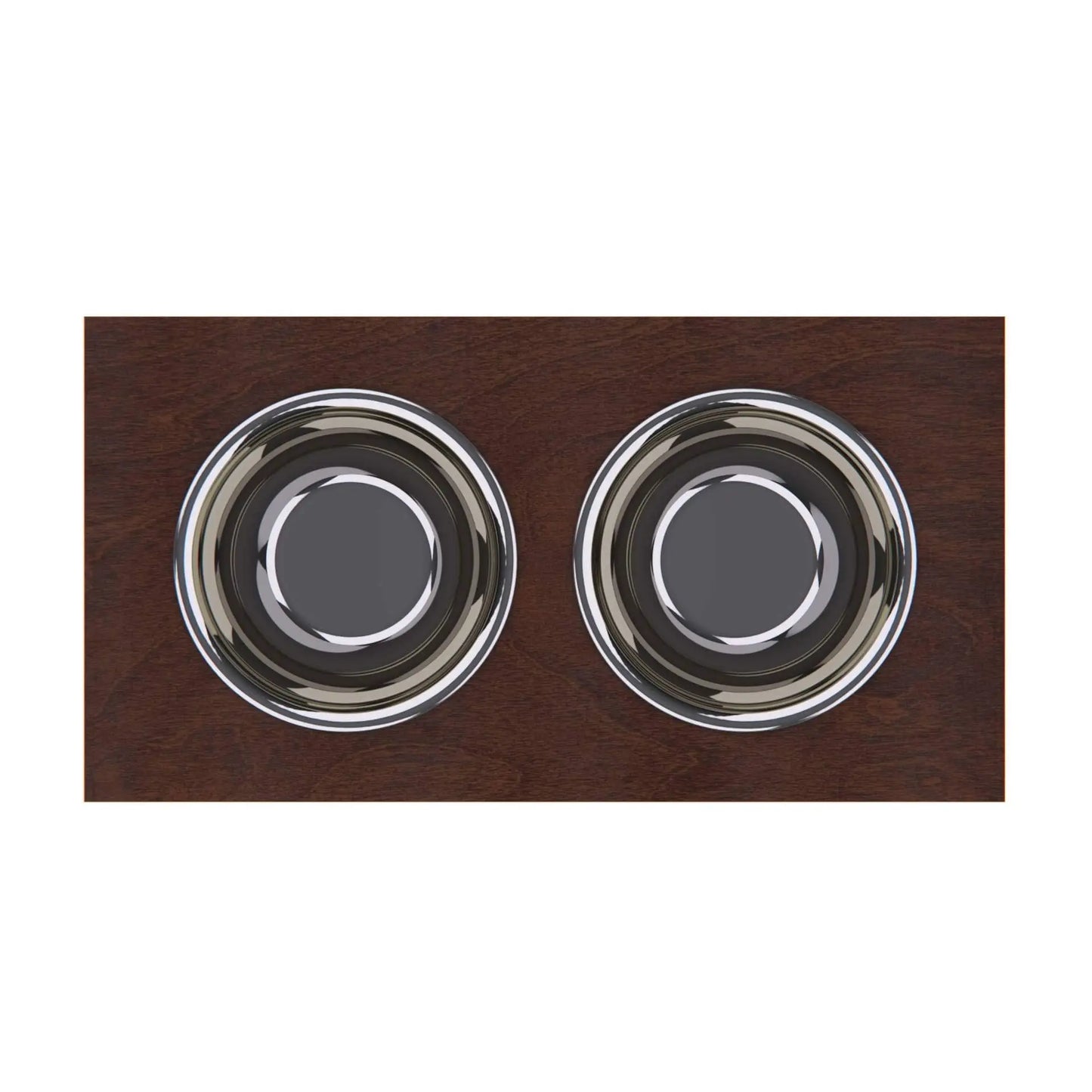 Raised Dog Bowl Stand With Internal Storage Stainless Steel Dishes