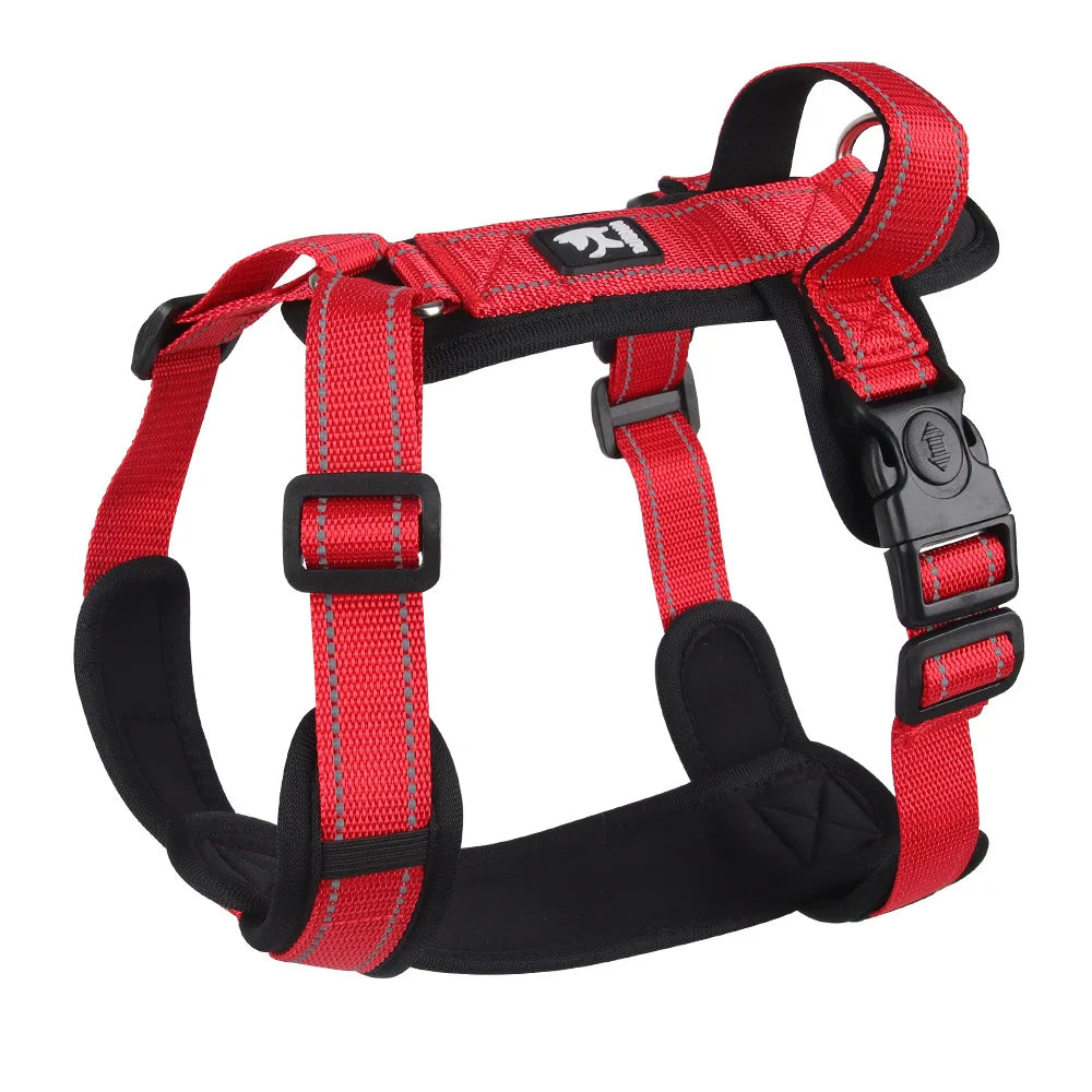 CN Zhejiang Reflective Dog Harness With Handle Adjustable Vest