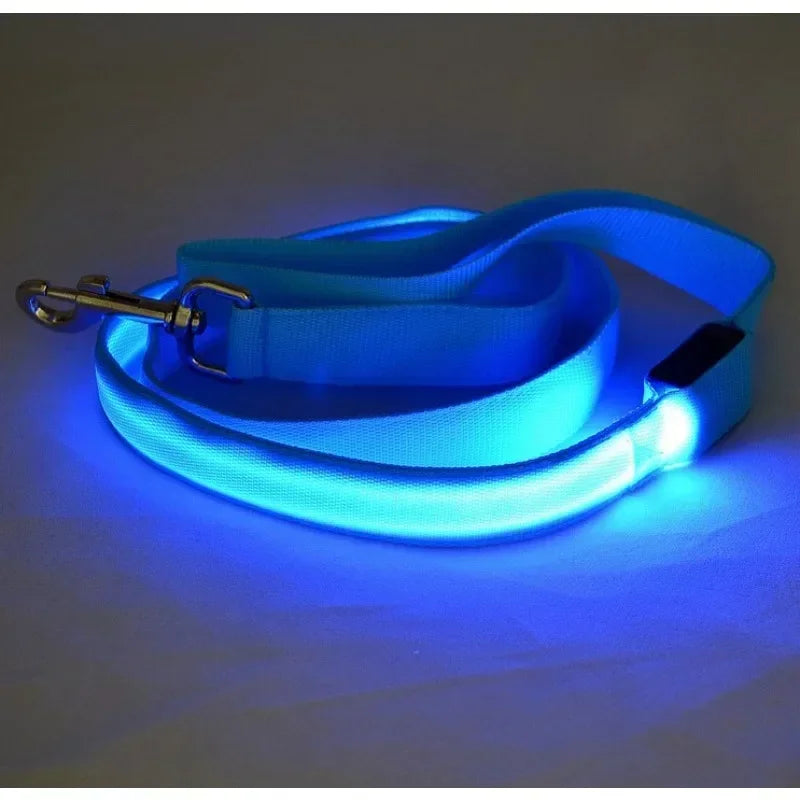 NONECN Luminescent LED Dog Leash Glowing Safety Rope Harness